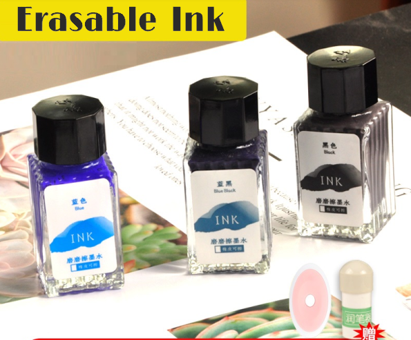 Fountain Pen Bottled Ink - Термочувствительные стираемые чернила, 20 мл/бутылка, неблокирующаяся