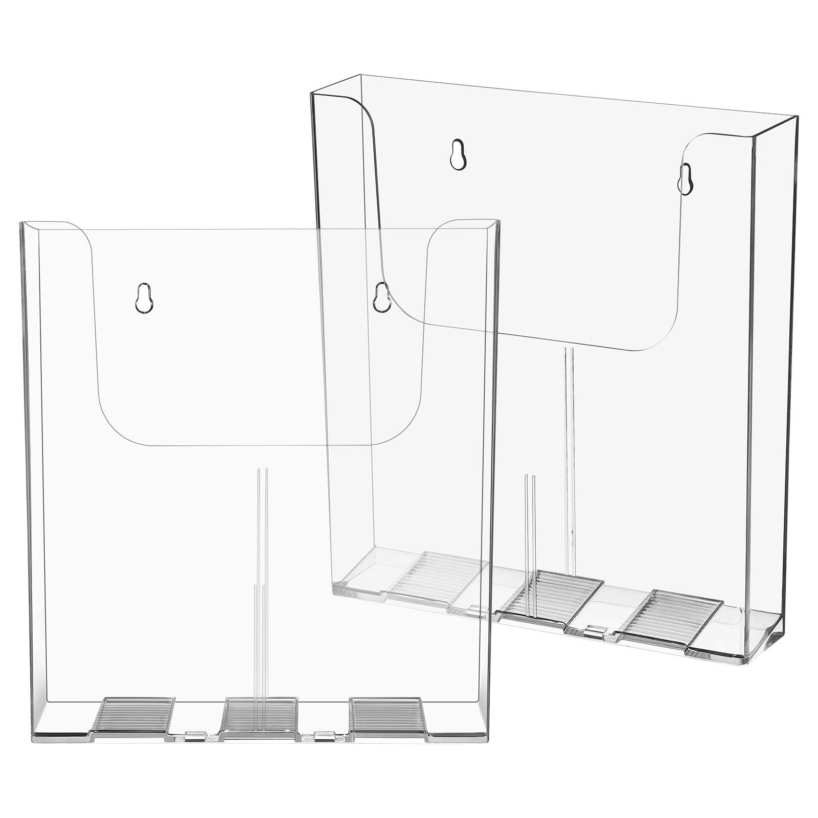 Magazine Holder Rack - 2 шт. прозрачных акриловых настенных органайзеров
