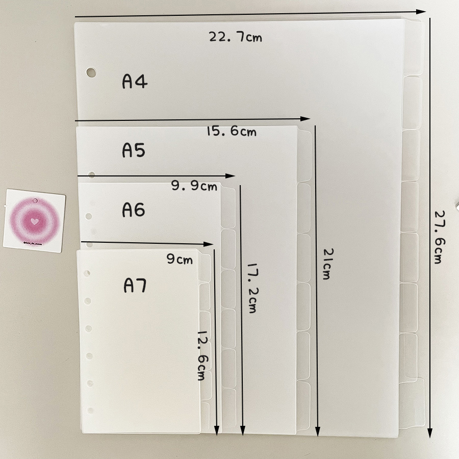Binder A4 Lever - Кольцевые разделители страниц A4/A5/A6/A7, 6/8 листов,