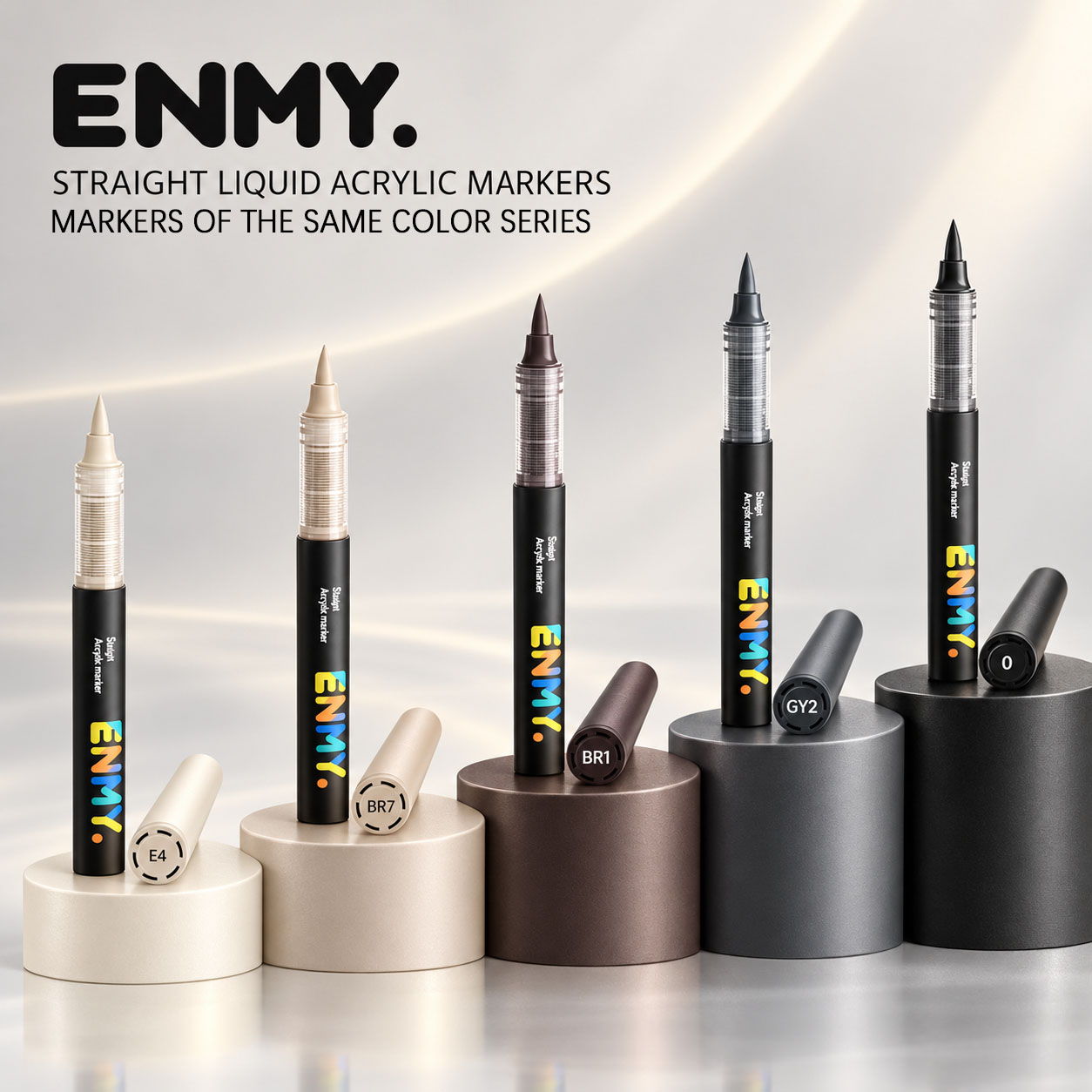 Copic Marker Sketch - Набор акриловых маркеров ENMY, 8 шт.,