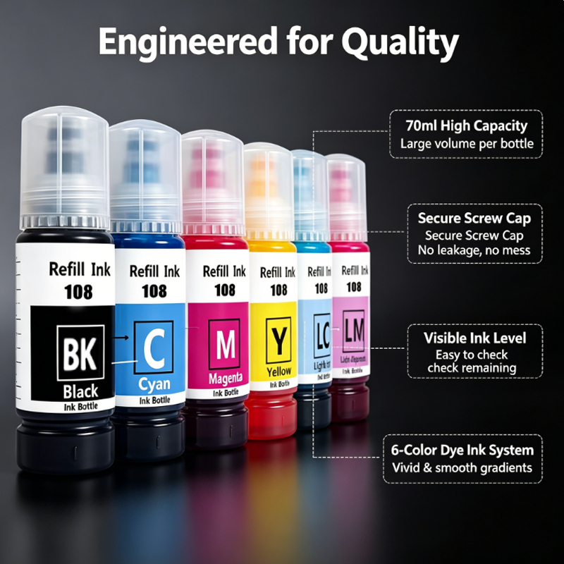 Чернила для заправки Epson 108 – обзор и цена Fountain Pen Bottled Ink