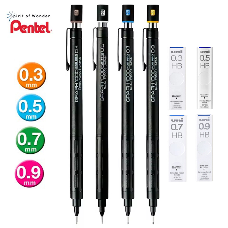 Pentel PG1000 Graph For PRO Че – обзор и цена Mechanical Pencil 0.3