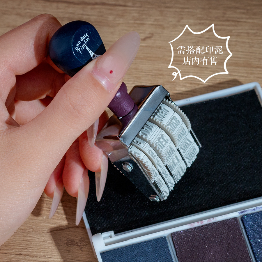 1 шт., ретро деревянный ролик, – обзор и цена Rubber Date Stamp